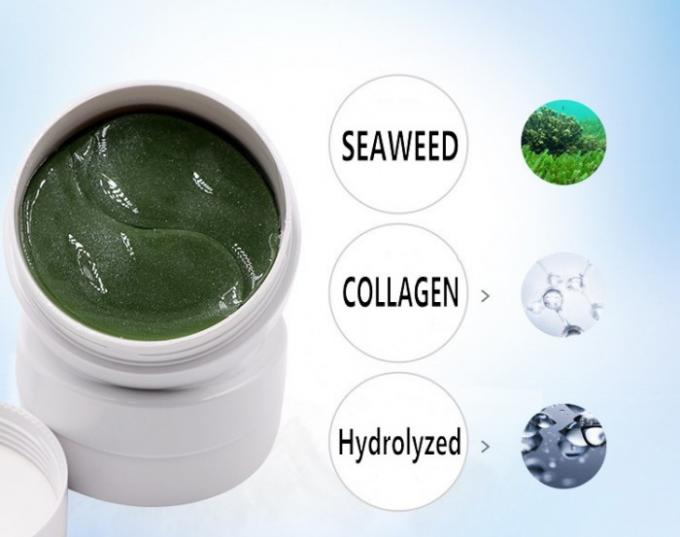 Hydrogel serrant nourrir vert en cristal d'algue de collagène de masque de correction d'oeil