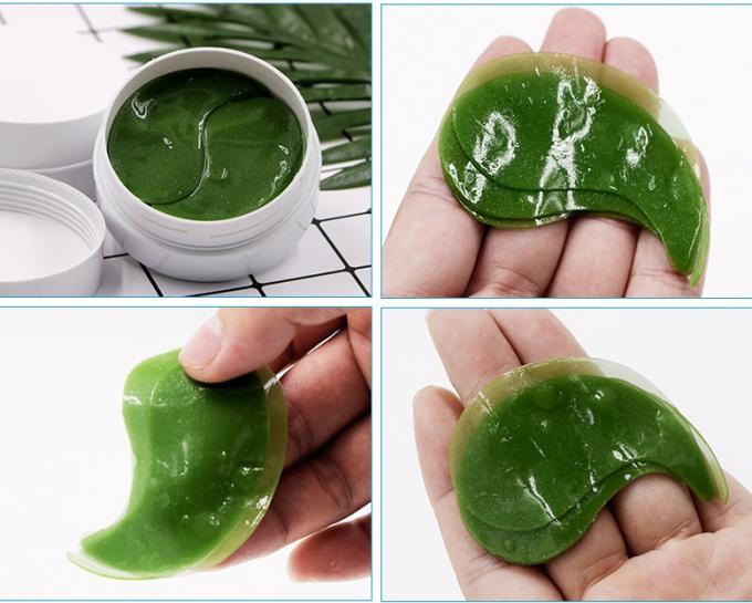 Hydrogel serrant nourrir vert en cristal d'algue de collagène de masque de correction d'oeil