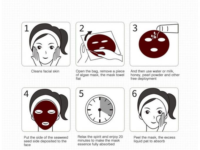 Algue facile de faire des masques protecteurs, masque protecteur naturel de remède de peau sensible
