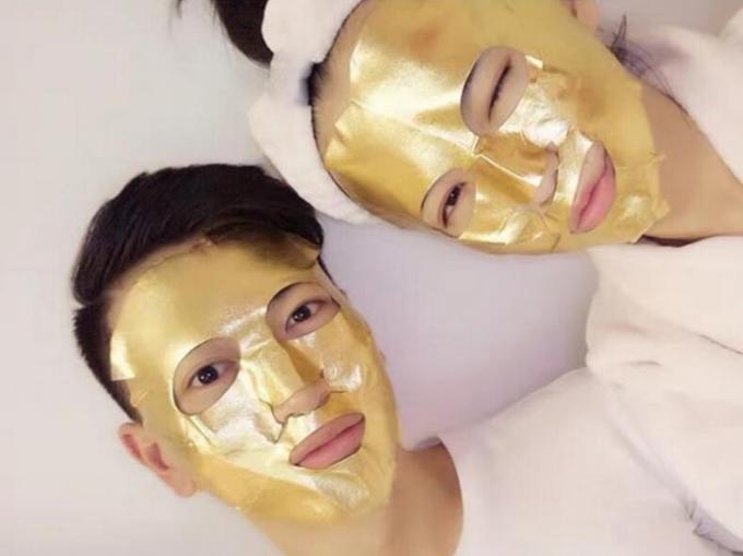 Anti masque de feuille d'or de la ride 24K, hydratant le masque protecteur pour les cicatrices d'acné et la peau huileuse